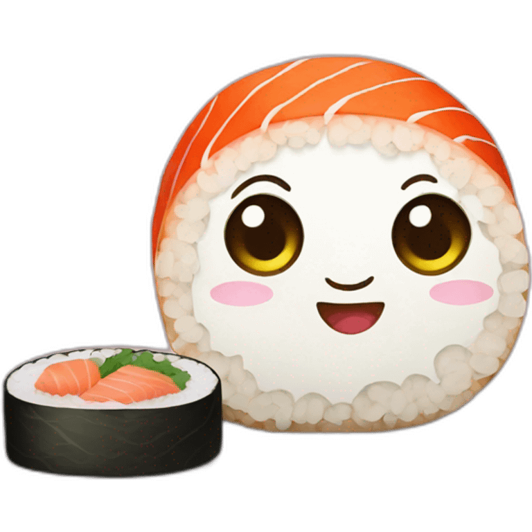 Sushi kawaii emoji