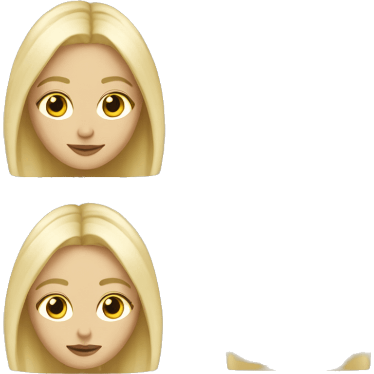 caucasion blond girl who likes fashion emoji