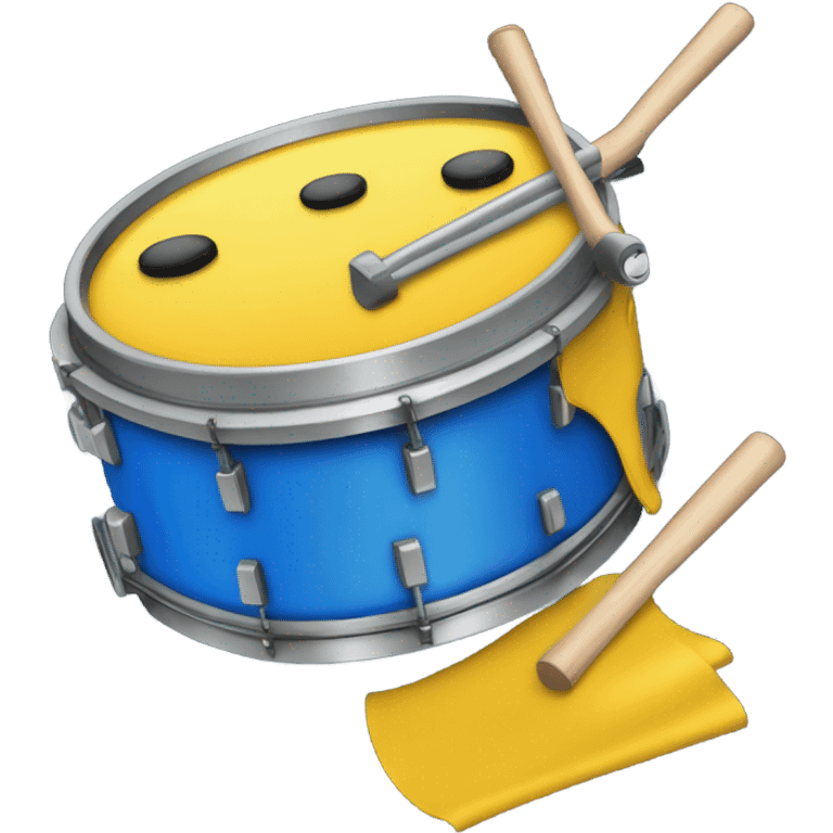 bateria color amarillo con azul emoji