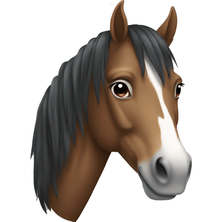 Horse with a white star emoji