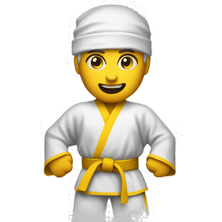 Karate yellow belt  emoji