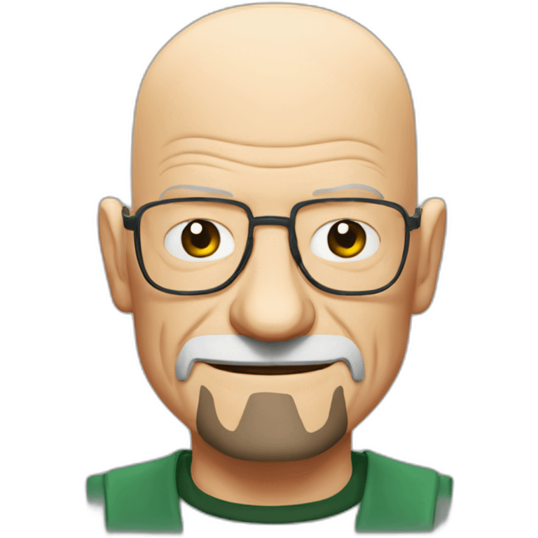 Bald Walter white with thumb up emoji