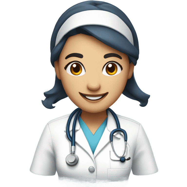 Happy nurse emoji