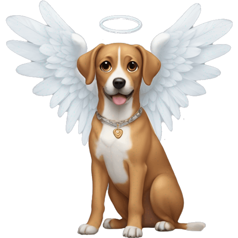 Dog with angel wings emoji