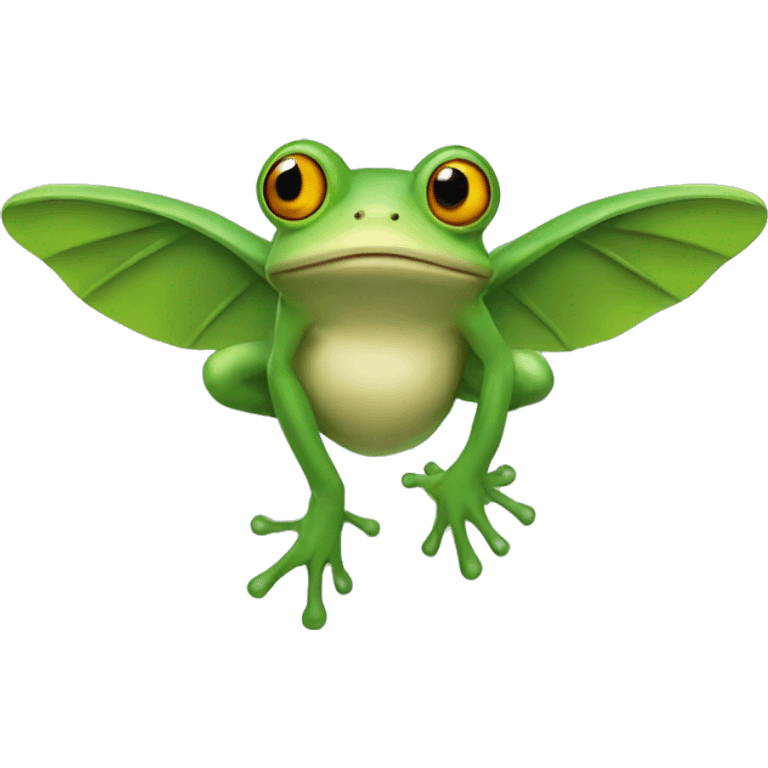 flying frog with wings emoji