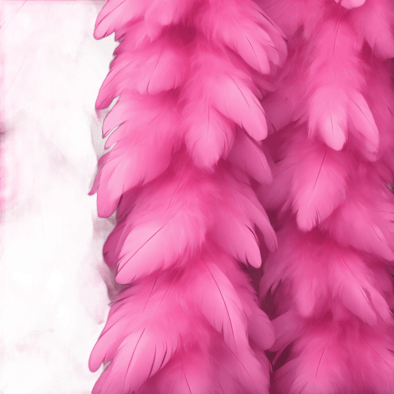 Pink feather boa emoji