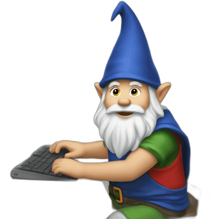 gnome training on computer emoji