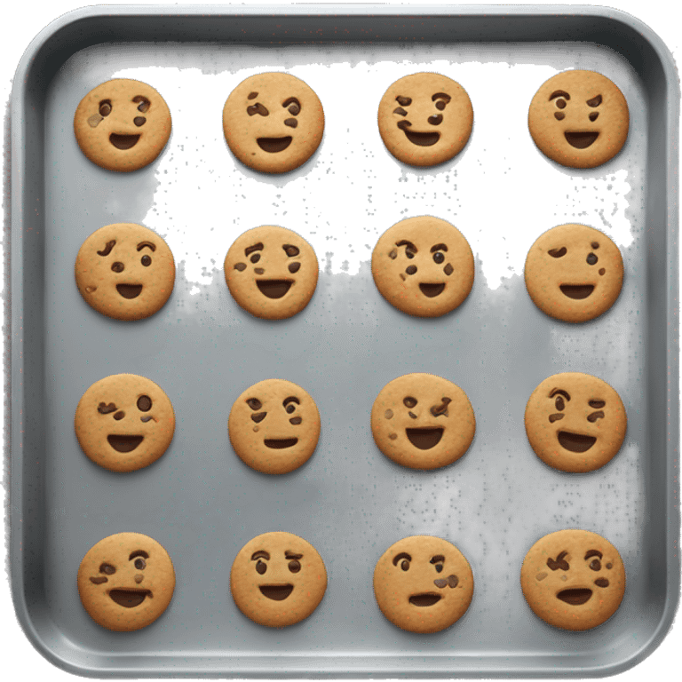 A baking tray of cookies emoji