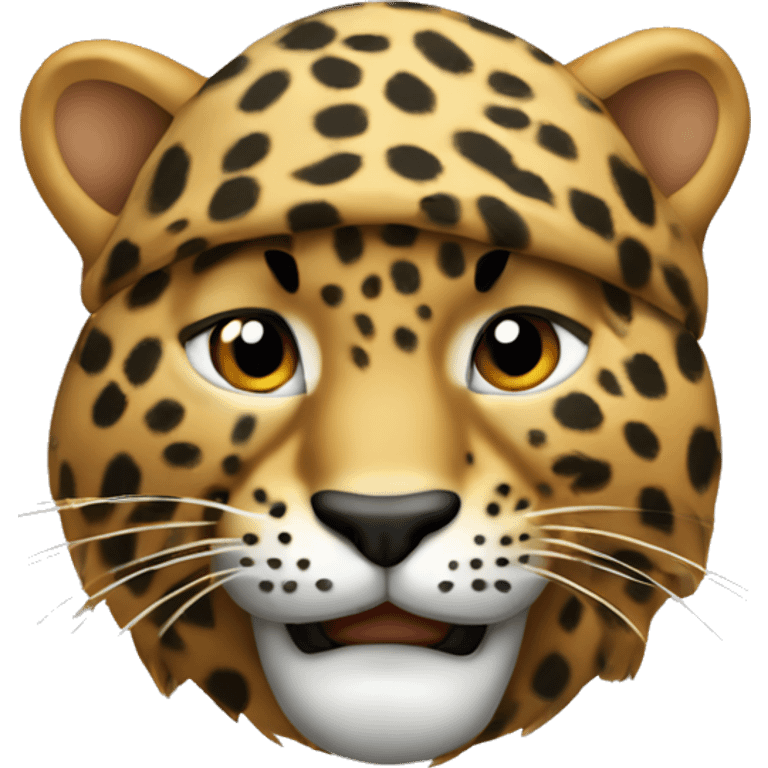 Leopard verkleidet als Pirat  emoji