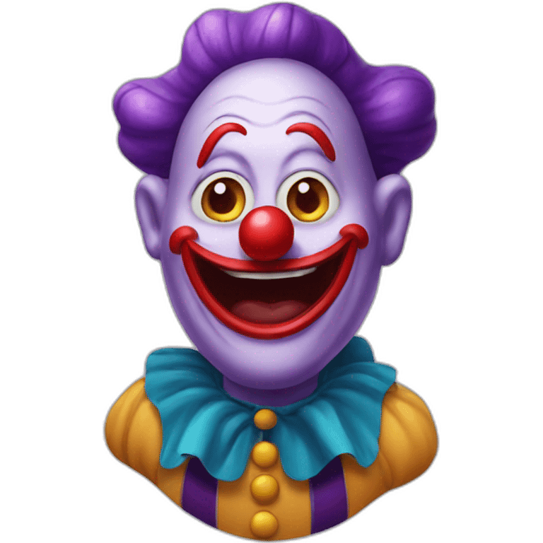 eggplant clown emoji