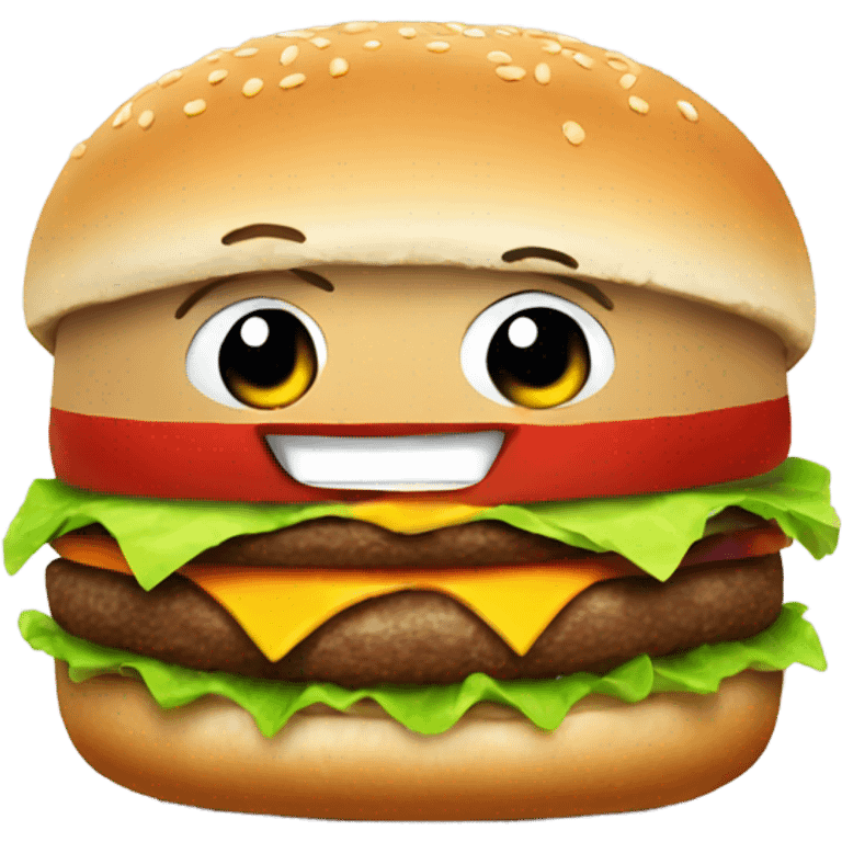 Talking burger  emoji