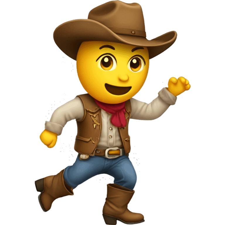 Dancing picked with cowboy boots and hat n emoji