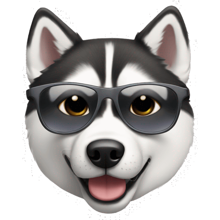 Husky wearing sunglasses  emoji