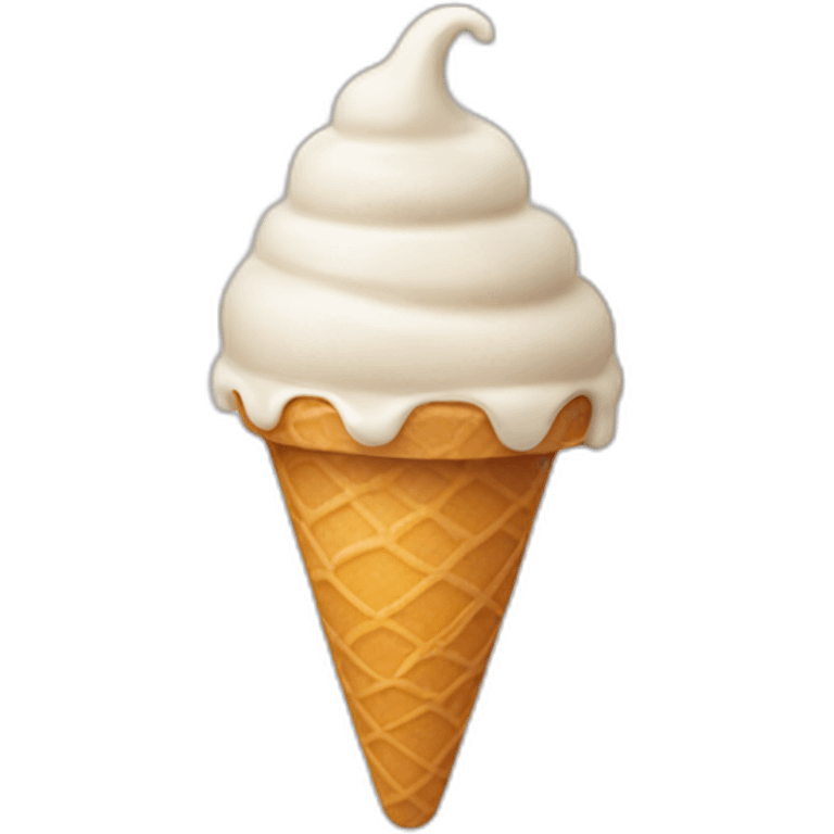 Liquid ice-cream emoji