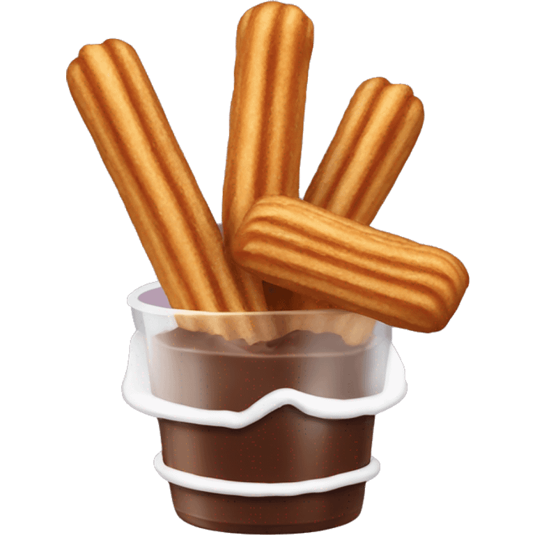 Chocolate con churros emoji