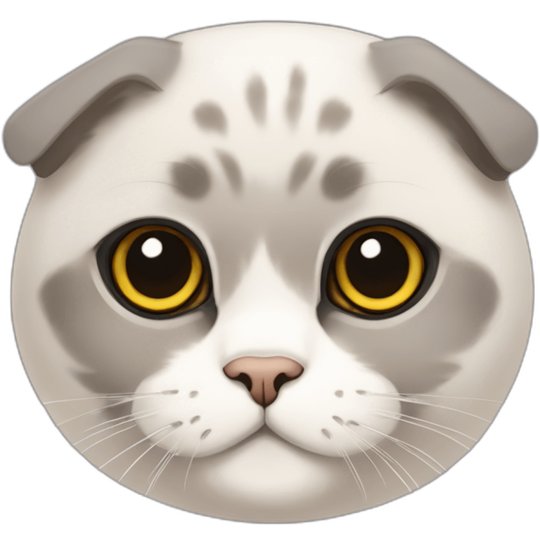 Scottish fold cat emoji