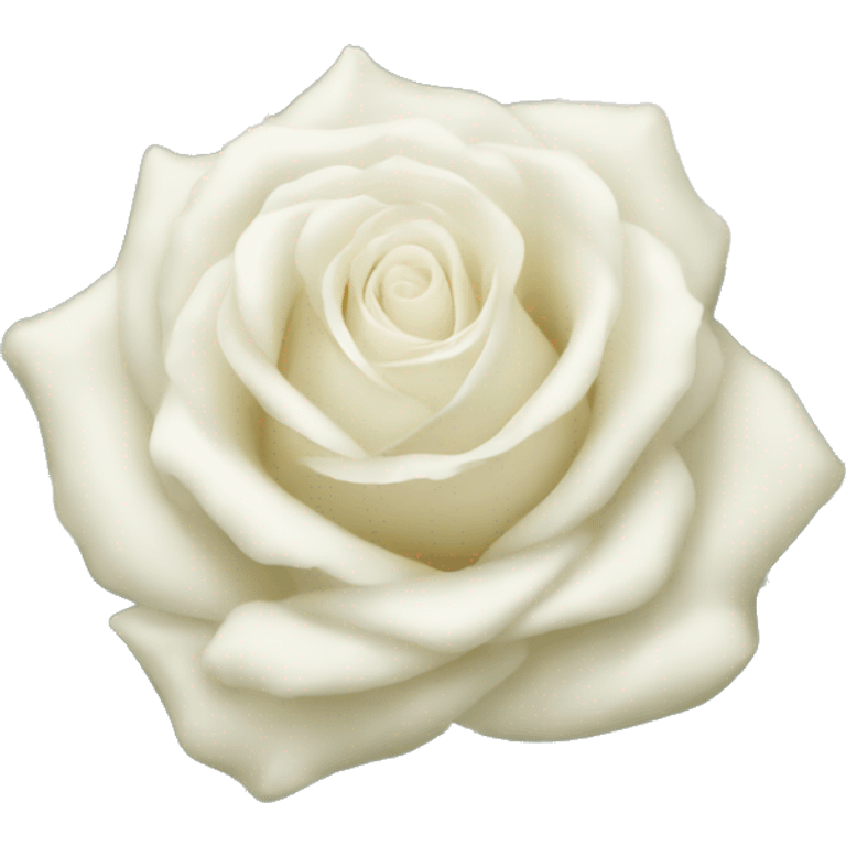 delicate four white roses  emoji