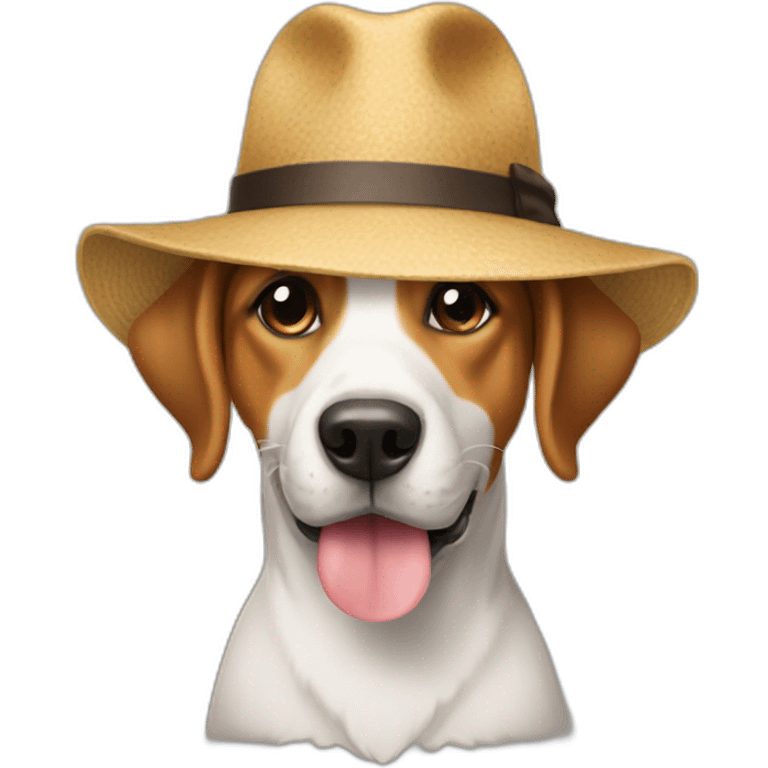 Dog with hat emoji