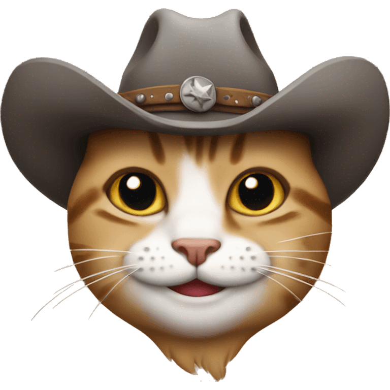 cowboy cat smilling emoji