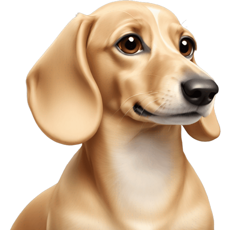 English cream dachshund emoji