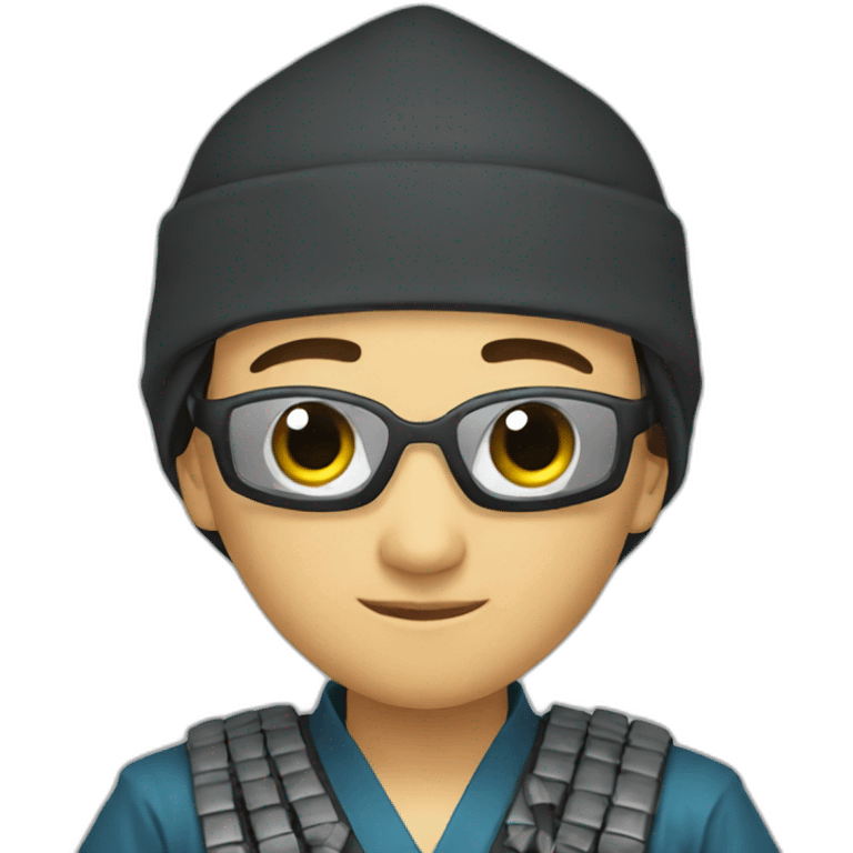 Kazakh ninja programmer emoji