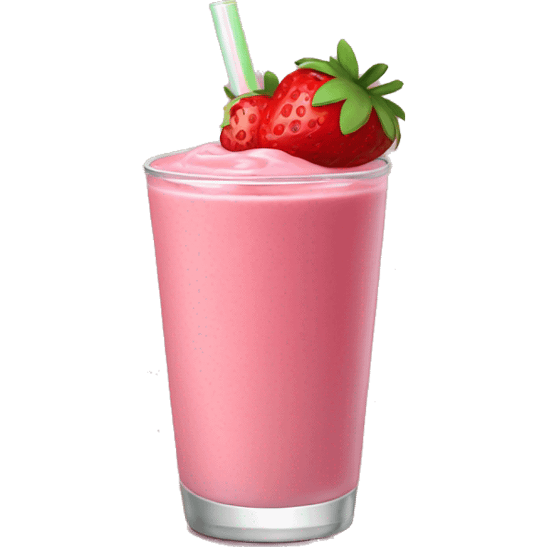 strawberry smoothie  emoji