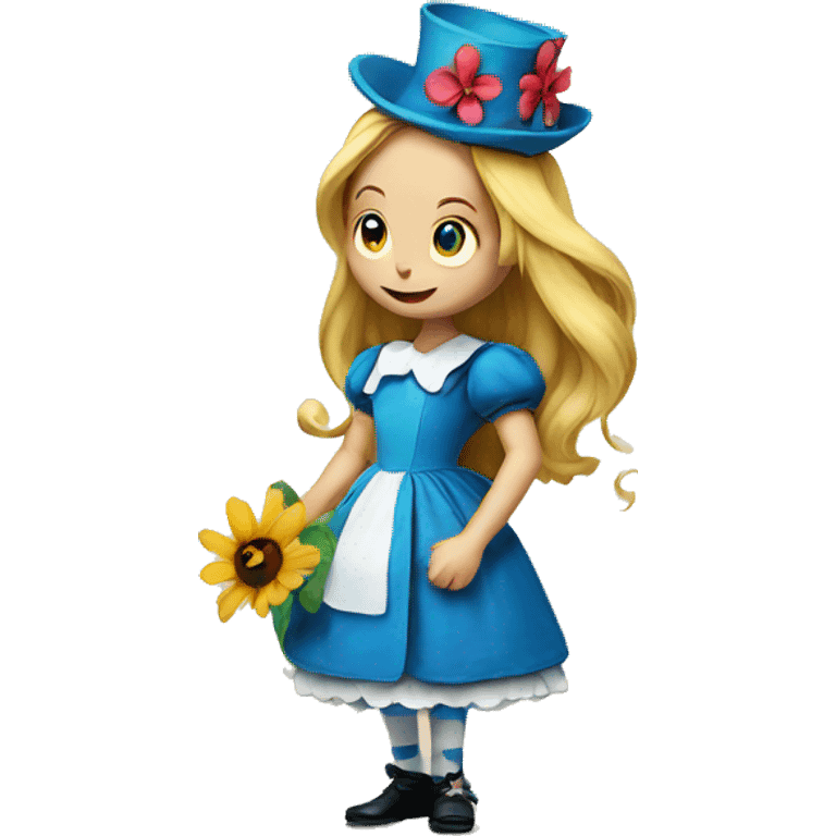 talking flowers alice in wonderland emoji