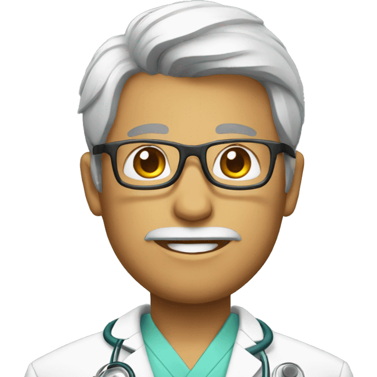 doctor with glasses emoji