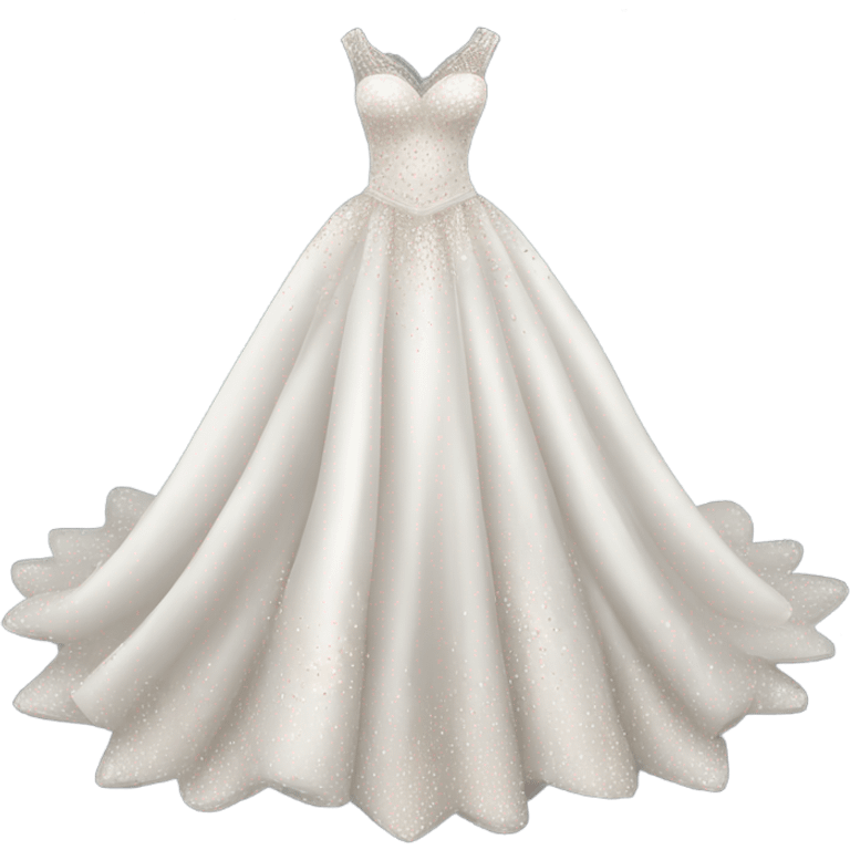 Wedding dress beautiful finish with star emoji