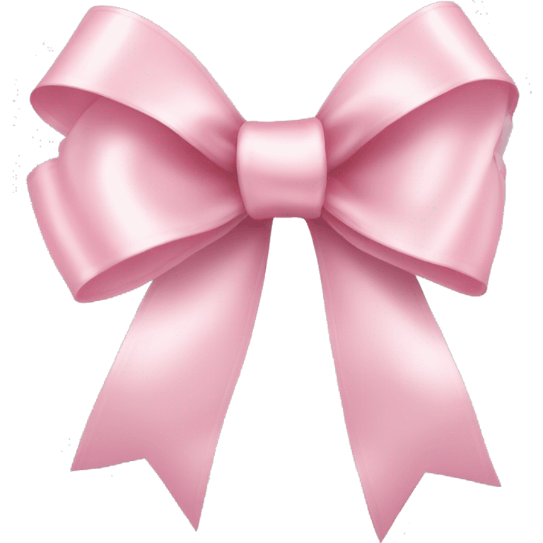 light pink ribbon bow emoji