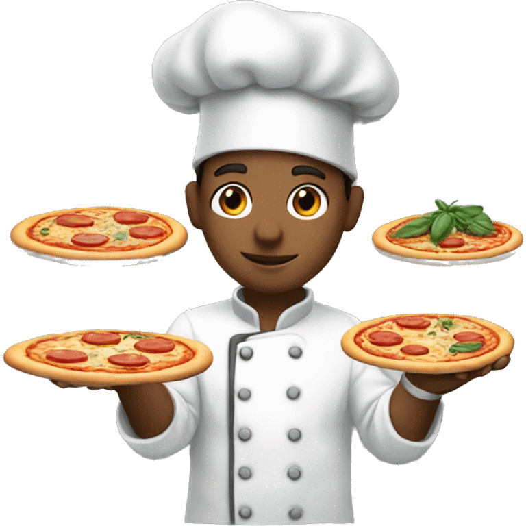 Chef making pizza  emoji