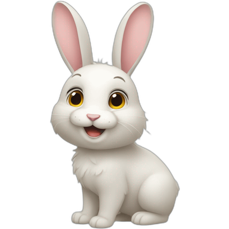 Lapin câlin ours emoji