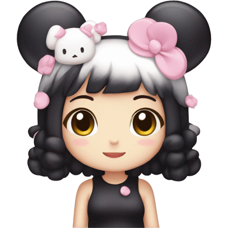 sanrio kuromi girl emoji