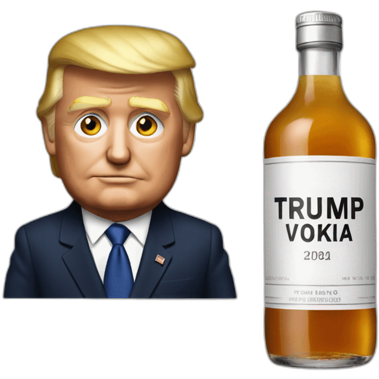 Trump drink vodka emoji