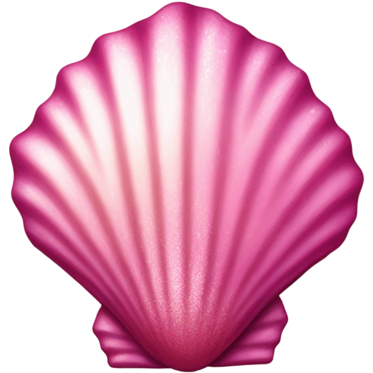 Pink seashell with glitter  emoji