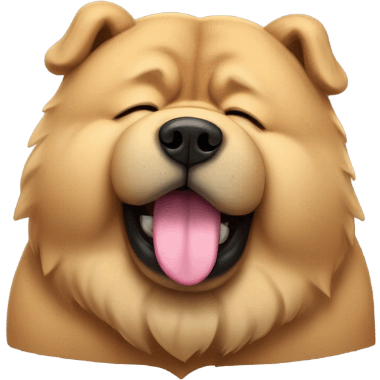 chow chow tired drooling emoji