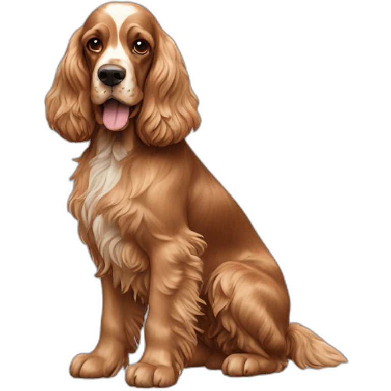 Dog-english-cocker-spaniel-full-body emoji