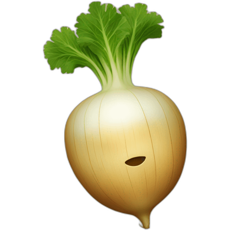 Turnip IPhone Style Emoji  emoji