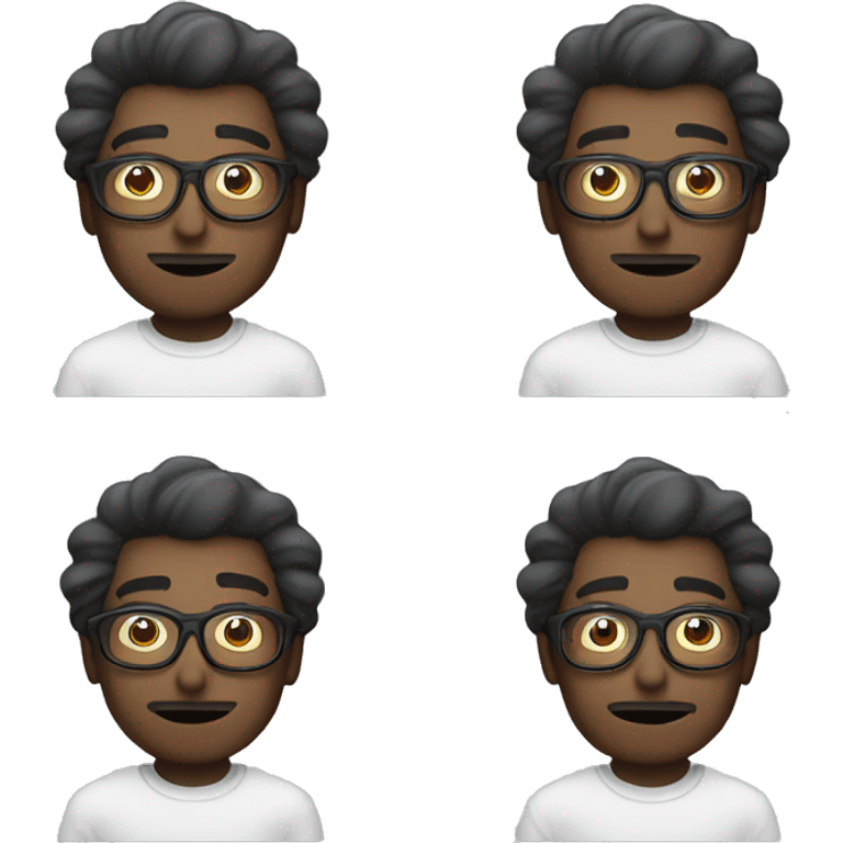 Men with drugs and with glasses  emoji