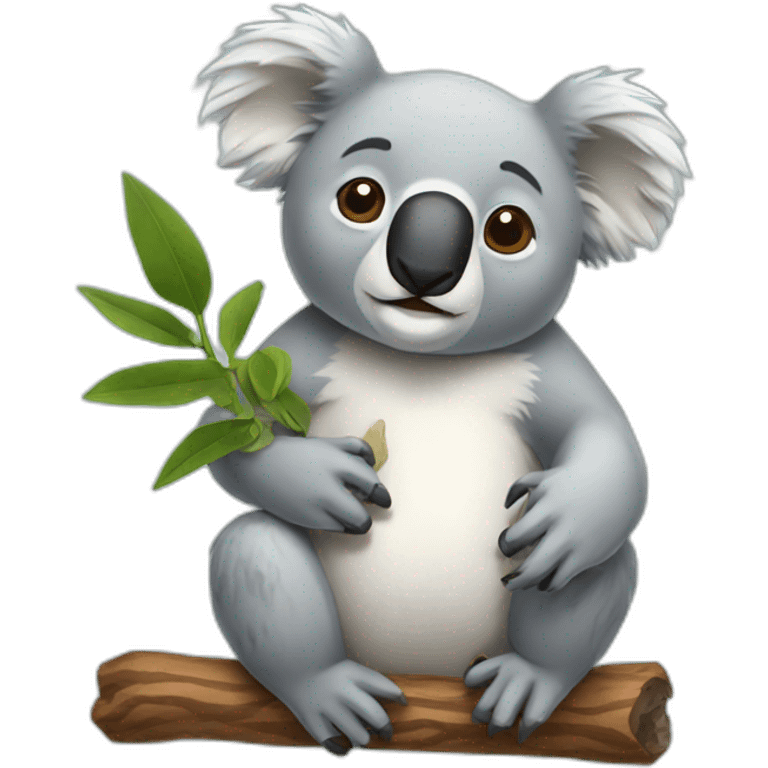 sick koala emoji