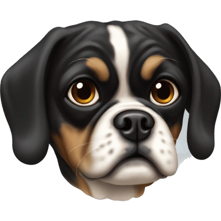 Pug cross cavalier emoji