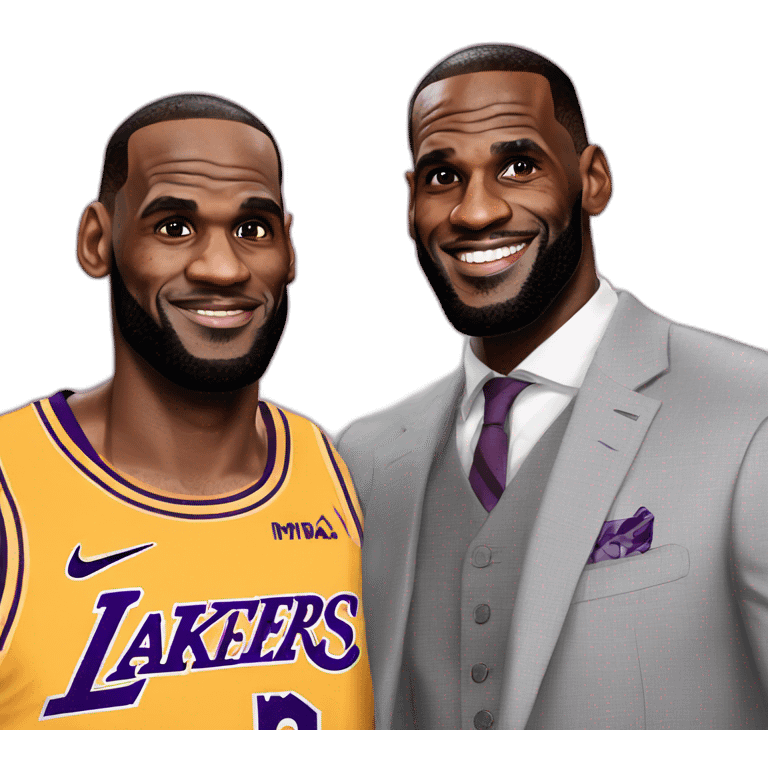 Lebron james avec Éric zemour emoji