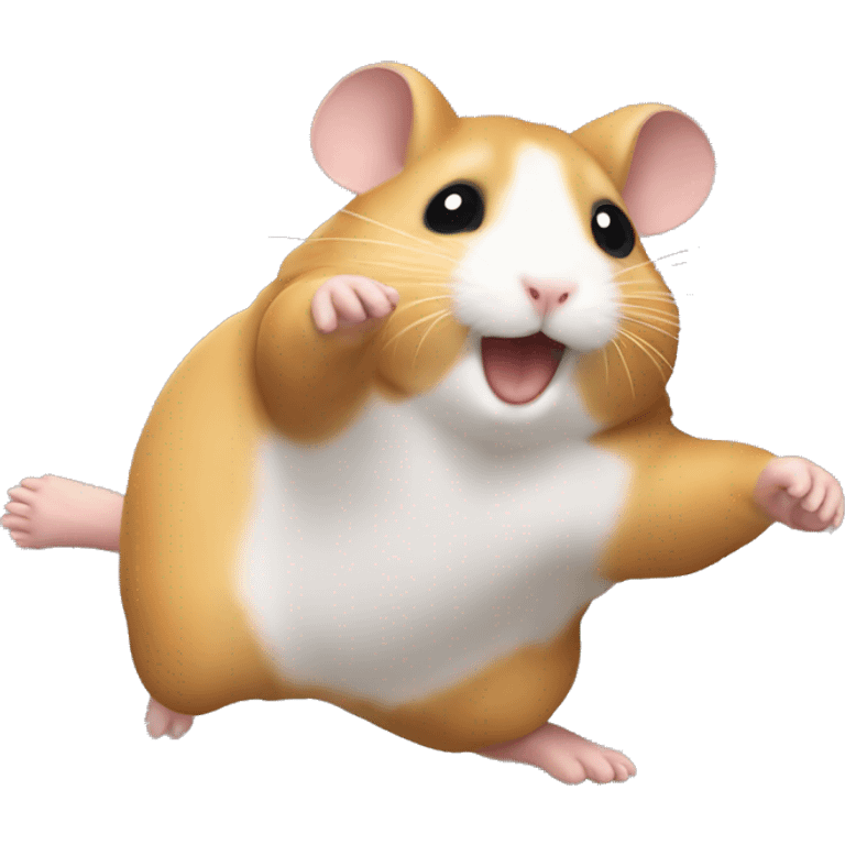 hamster doing cartwheel emoji