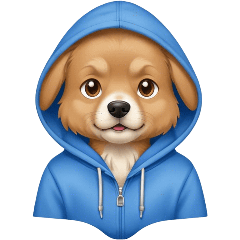 dog wearing a hoodie  emoji