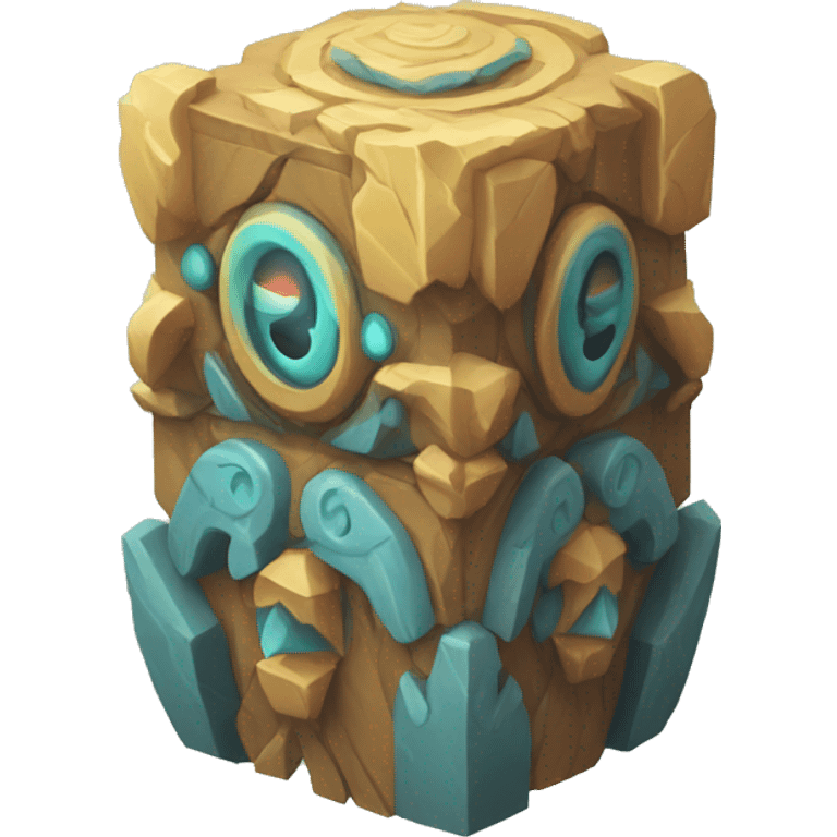 Mystic Totem isometric  emoji