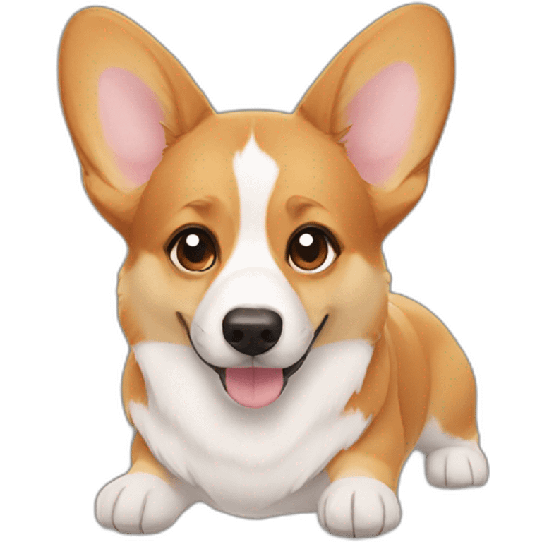 corgi heart eyes emoji