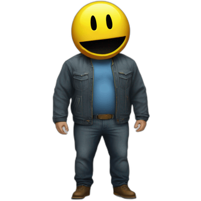 Hyperrealistic pac-man emoji