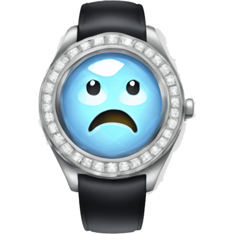 Diamond wristwatch  emoji