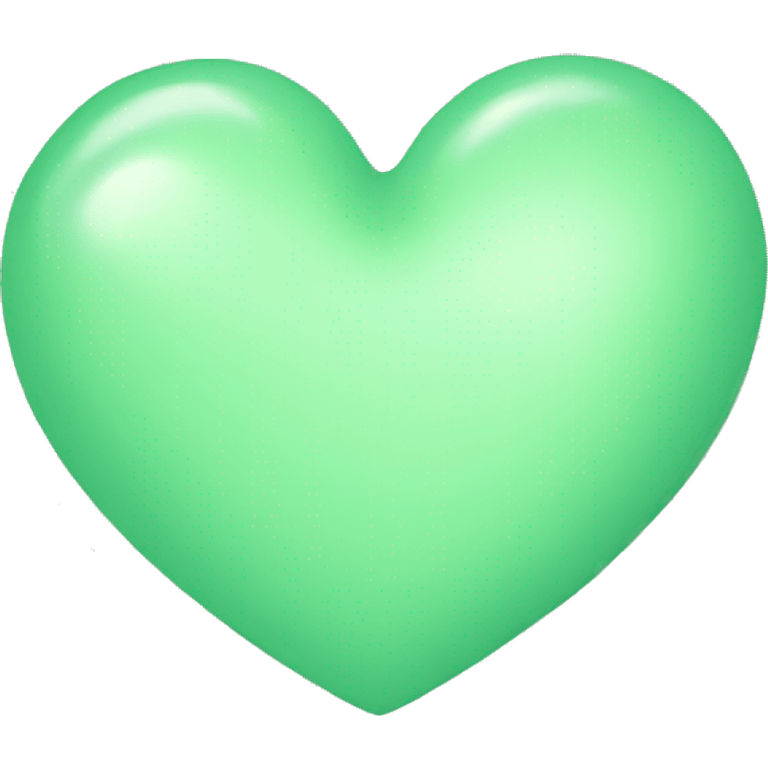 pastel green heart emoji