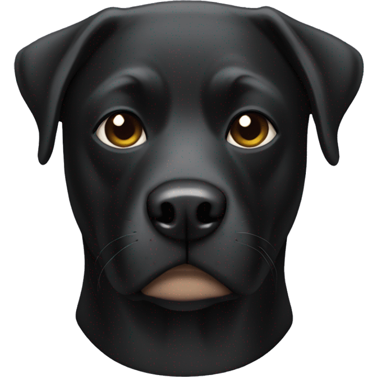 black lab superhero mask emoji